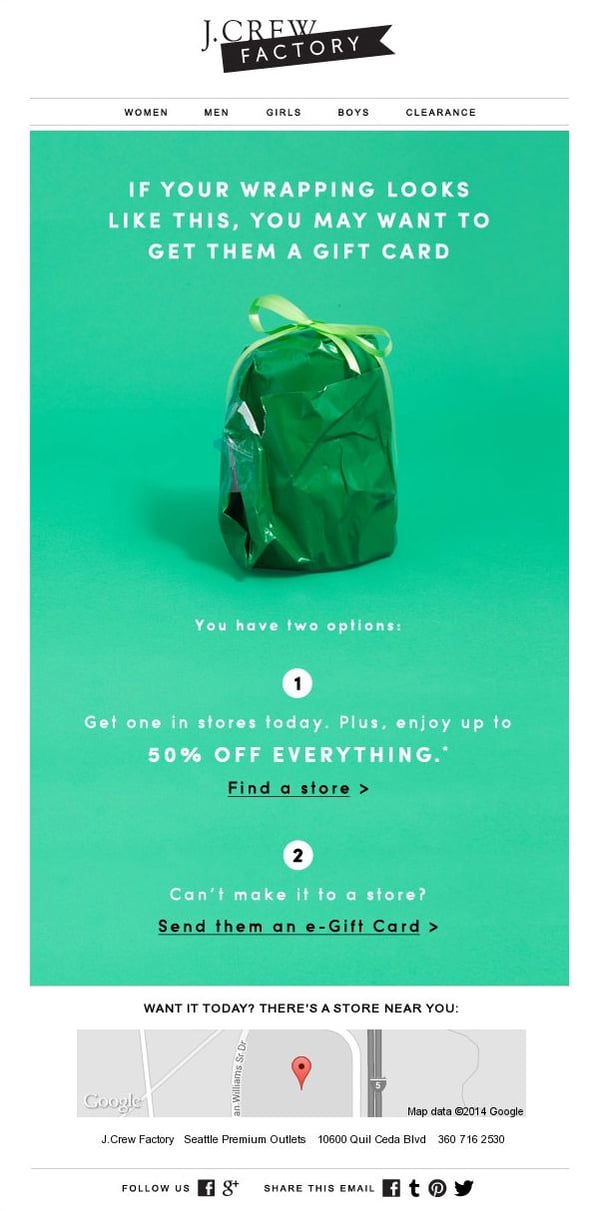 J.Crew Email Marketing Campaign
