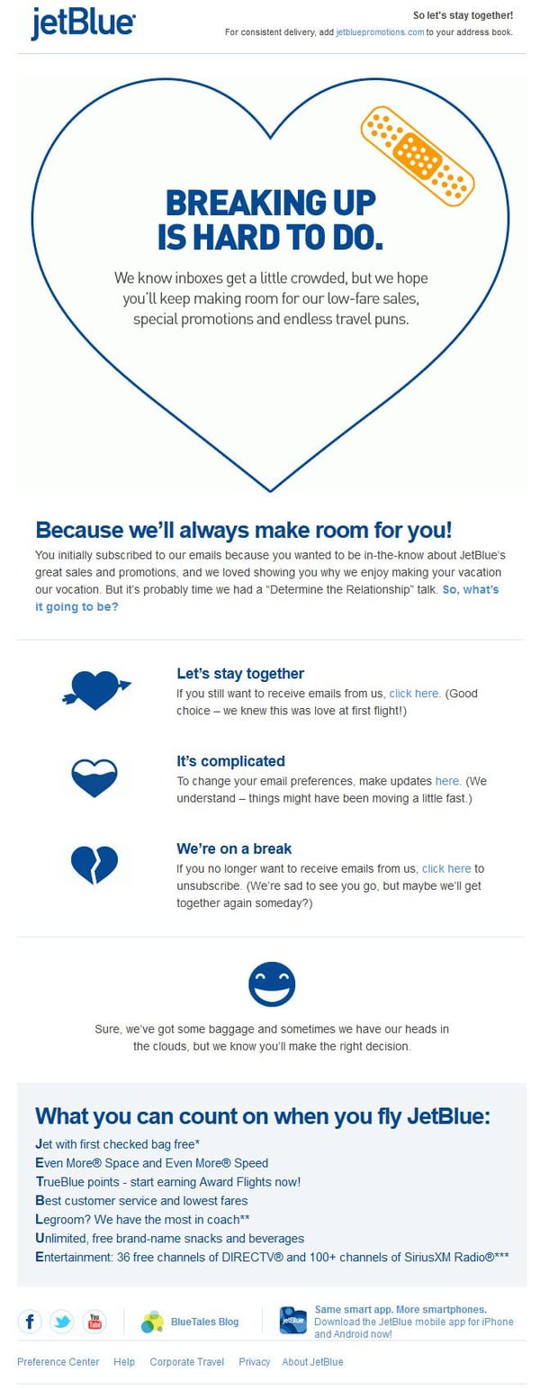 JetBlue Email Marketing Campaign